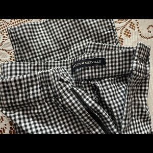 Brandy Melville black and white plaid / checkered gingham dress pants